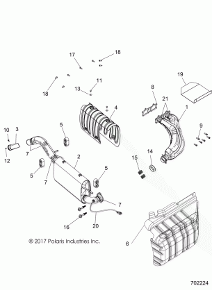 ENGINE EXHAUST - R18RVM99AL  (702224)