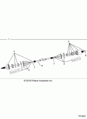 DRIVE TRAIN FRONT HALF SHAFT - R18RVM99AL (701543)