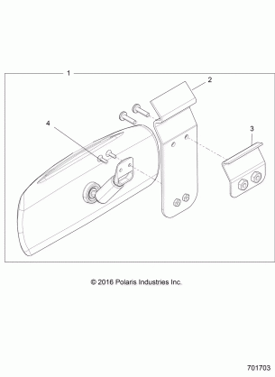 BODY CENTER MIRROR - R18RVM99AL (701703)