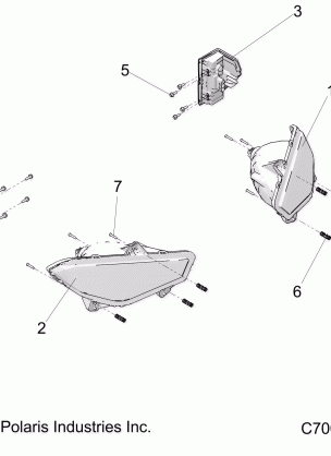 ELECTRICAL HEADLIGHTS AND TAILLIGHTS - R18RRU99AS / BS (C700074)