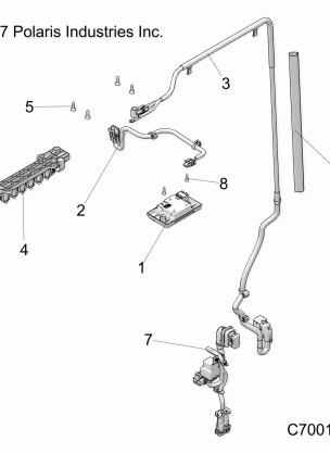 BODY DOME LIGHT AND HARNESS - R18RRU99AS / BS (C700124-5)