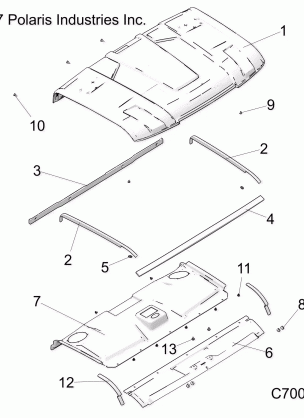 BODY ROOF - R18RRU99AS / BS (C700124-4)