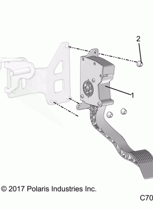 ENGINE THROTTLE PEDAL - R18RRU99AS / BS (C700040)