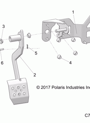 BRAKES PEDAL - R18RRU99AS / BS (C700039)