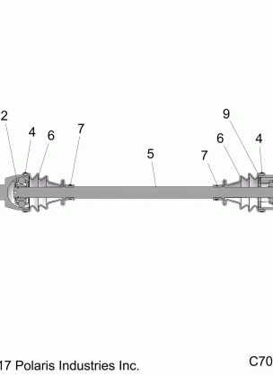 DRIVE TRAIN FRONT HALF SHAFT - R18RRU99AS / BS (C700034)