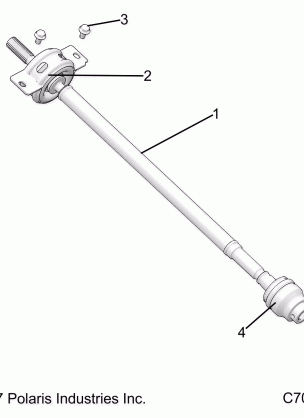 DRIVE TRAIN FRONT PROP SHAFT - R18RRU99AS / BS (C700020)