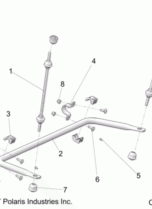 SUSPENSION REAR STABILIZER BAR - R18RRU99AS / BS (C700027)