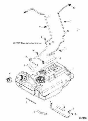 BODY FUEL TANK - Z18VAS87CM (702158)