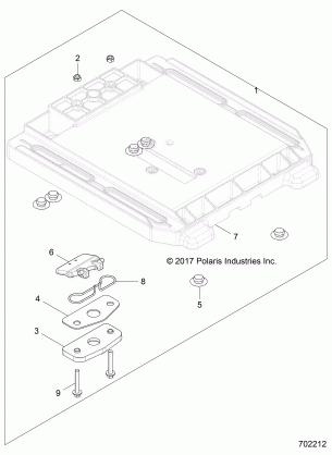 BODY SEAT BASE PASSENGER - Z18VAS87CM (702212)