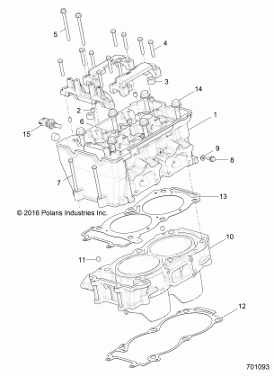 ENGINE CYLINDER and HEAD - Z18VAS87CM (701093)