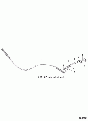 DRIVE TRAIN GEAR SELECTOR - Z18VAS87CM (701072)