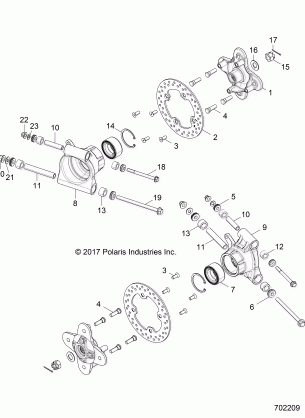 SUSPENSION REAR CARRIER - Z18VAS87CM (702209)