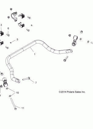 SUSPENSION REAR STABILIZER BAR - Z18VAS87CM (49RGRSTABILIZERRR15Z90050)