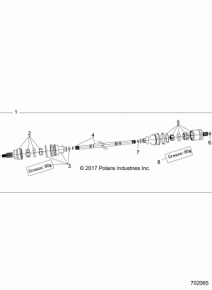 DRIVE TRAIN HALF SHAFT FRONT - Z18VBA87B2 / E87BK / BU / LK / BR (702065)