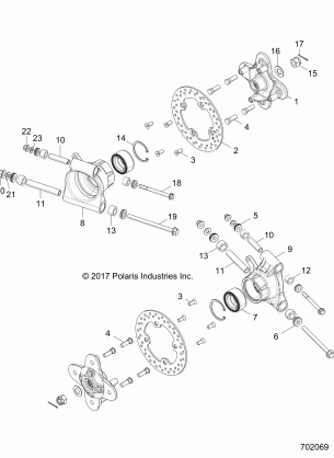 SUSPENSION REAR CARRIER - Z18VBA87B2 / E87BK / BU / LK / BR (702069)