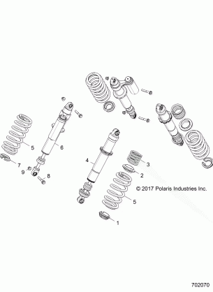 SUSPENSION REAR SHOCK MOUNTING - Z18VBA87B2 / E87BK / BU / LK / BR (701144)