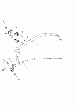 SUSPENSION STABILIZER BAR REAR - Z18VBA87B2 / E87BK / BU / LK / BR (49RGRSTABILIZERRR15RZR900)