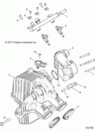 ENGINE AIR INTAKE MANIFOLD - R18RGE99FM / EFB / SCM / SCB / SFM / CCM (702169)