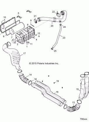 ENGINE AIR INTAKE SYSTEM - R18RGE99FM / EFB / SCM / SCB / SFM / CCM (700825)