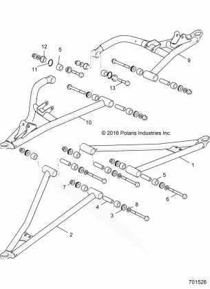 SUSPENSION FRONT CONTROL ARMS - R18RGE99FM / EFB / SCM / SCB / SFM / CCM (701526)