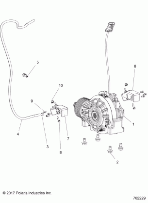 DRIVE TRAIN FRONT GEARCASE MOUNTING - R18RGE99FM / EFB / SCM / SCB / SFM / CCM (702229)