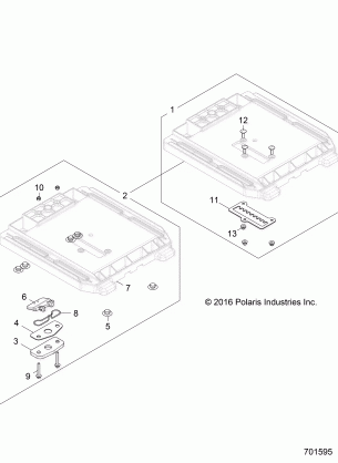 BODY SEAT BASE - Z18VBE87F2 / S87C2 / CU (701595)