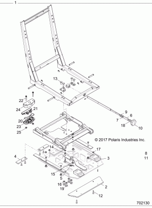 BODY SEAT BASE ADJUSTER - Z18VDS92C2 / CU (702130)