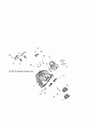 ENGINE INTAKE and THROTTLE BODY - Z18VBE99BW (49RGRTHROTTLEBODY14900XP)