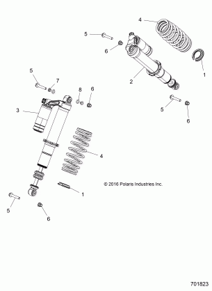 SUSPENSION FRONT SHOCK MOUNTING - Z18VBE99BW (701823)