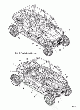 BODY DECALS - Z18VCE87BK / BU / BR / LU (700330)