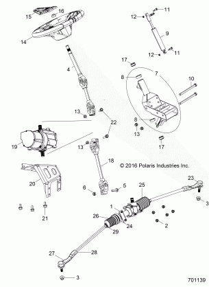 STEERING POWER STEERING ASM. - Z18VCE87BK / BU / BR / LU (701139)