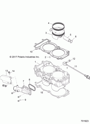 ENGINE CYLINDER AND PISTON - Z18VDE92BB / BM / BS / BU / L92BK (701923)