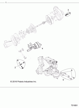 ENGINE TURBO CHARGER - Z18VDE92BB / BM / BS / BU / L92BK (701691)