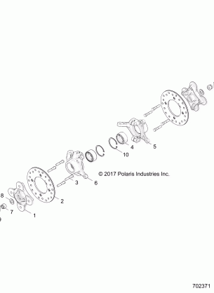 SUSPENSION FRONT CARRIER AND HUB - Z18VDE92BB / BM / BS / BU / L92BK (702371)