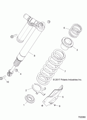 SUSPENSION REAR SHOCK MOUNTING - Z18VDE92LS (702080)