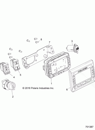 ELECTRICAL DASH INSTRUMENTS AND CONTROLS - Z18VDE92LS (701387)