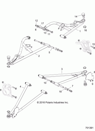 SUSPENSION FRONT CONTROL ARMS - Z18VDE92NB / NU / LNK (701391)