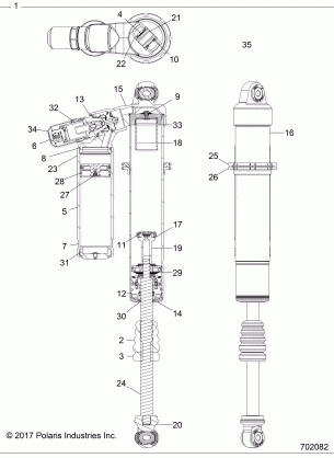 SUSPENSION FRONT SHOCK - Z18VDL92NK (702082)