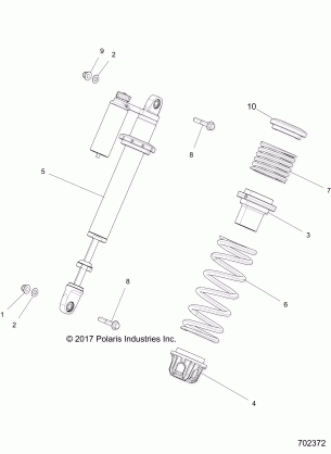 SUSPENSION FRONT SHOCK MOUNTING - Z18VDE92NB / NU / LNK (702372)