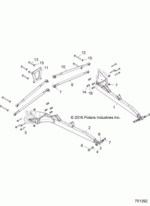 SUSPENSION REAR CONTROL ARMS - Z18VDE92NB / NU / LNK (701392)