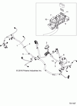 ELECTRICAL WIRE HARNESS - Z18VDE99BK / BJ / BW (701187)