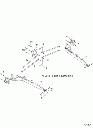 SUSPENSION REAR CONTROL ARMS - Z18VDE99AK / AW / AJ / BJ / BK / BW / LW / K99AK / BK / M99AL / R99AL / BL (701201)