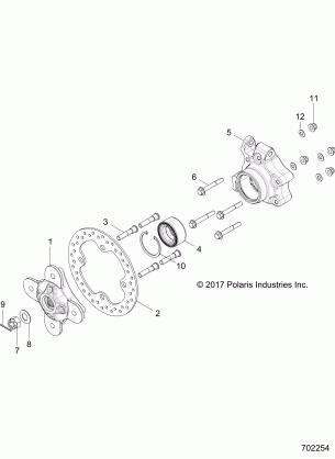 SUSPENTION REAR CARRIER - Z18VDE99AK / AW / AJ / BJ / BK / BW / LW / K99AK / BK / M99AL / R99AL / BL (702254)