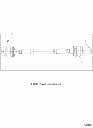 DRIVE TRAIN REAR PROP SHAFT - R18RHE99BK (702012)