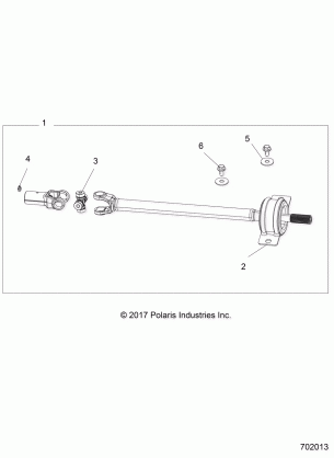 DRIVE TRAIN MID PROP SHAFT - R18RHE99BK (702013)