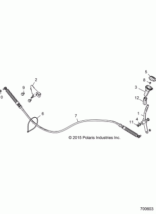 DRIVE TRAIN GEAR SELECTOR - Z18VDS92CU (700603)