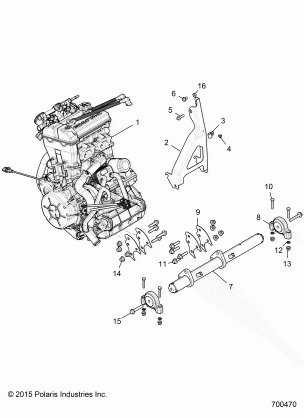ENGINE MOUNTING - Z18VEL92BK / BR (700470)