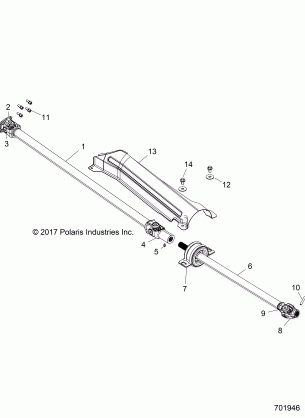 DRIVE TRAIN FRONT PROP SHAFT - Z18VFE92NB / NU (701946)