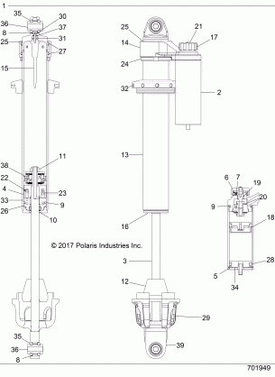 SUSPENSION FRONT SHOCK INTERNALS - Z18VFE92NB / NU (701949)