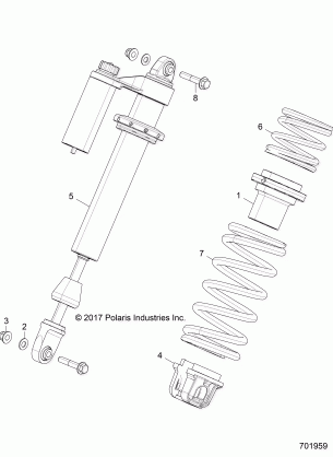 SUSPENSION FRONT SHOCK MOUNTING - Z18VFE92NB / NU (701959)